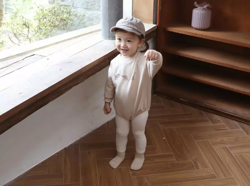 Bebe Nine - Korean Baby Fashion - #babyootd - Tonton Dino Bodysuit - 3