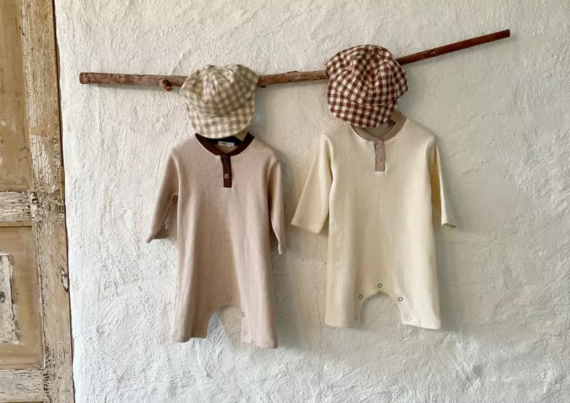 Bebe Nine - Korean Baby Fashion - #babyoutfit - Check Cap