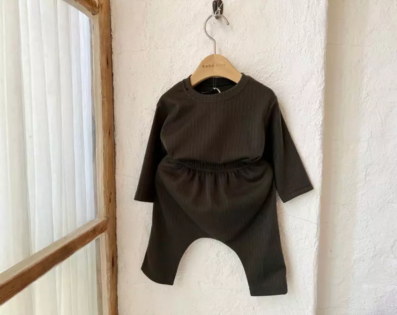 Bebe Nine - Korean Baby Fashion - #babyoutfit - Daily Bebe Top Bottom Set - 6