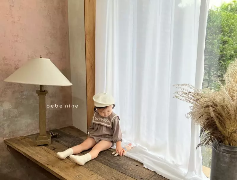 Bebe Nine - Korean Baby Fashion - #babyoutfit - Sorbe Embroidery Bodysuit - 4