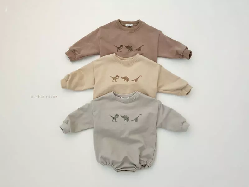 Bebe Nine - Korean Baby Fashion - #onlinebabyboutique - Tonton Dino Bodysuit - 7