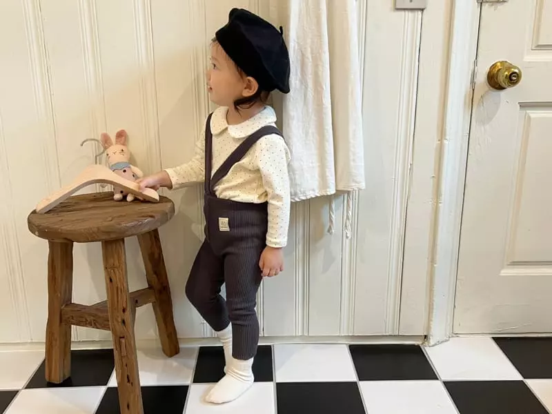 Bebe Nine - Korean Baby Fashion - #onlinebabyboutique - Doridori Dungarees - 4