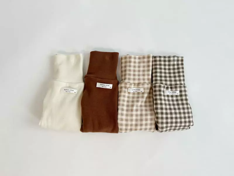 Bebe Nine - Korean Baby Fashion - #onlinebabyshop - Stomach Foot Leggings Simple