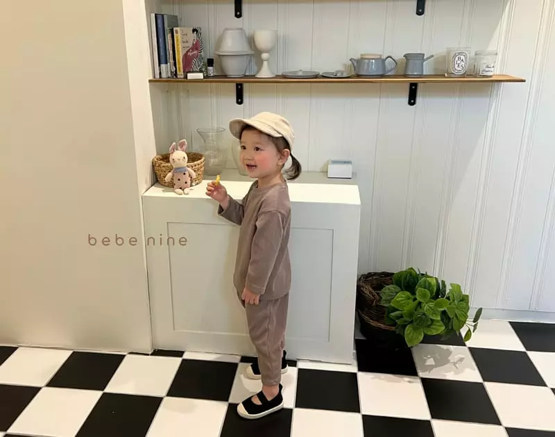 Bebe Nine - Korean Baby Fashion - #onlinebabyshop - Daily Bebe Top Bottom Set - 9
