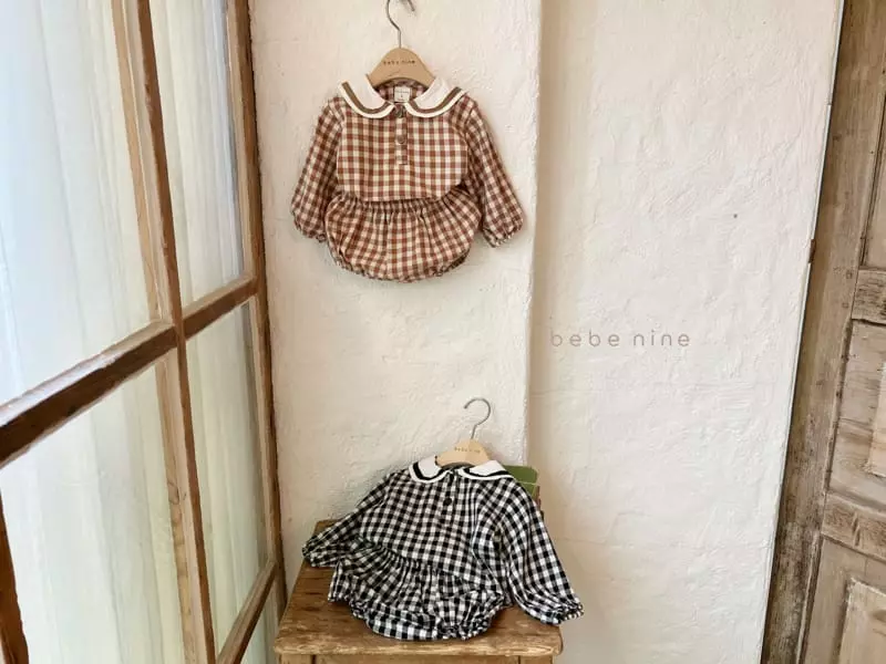 Bebe Nine - Korean Baby Fashion - #smilingbaby - Cacao Bloomer Top Bottom Set