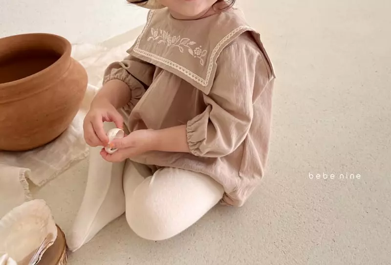 Bebe Nine - Korean Baby Fashion - #smilingbaby - Sorbe Embroidery Bodysuit - 7