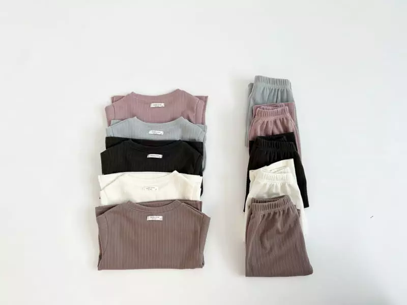 Bebe Nine - Korean Children Fashion - #Kfashion4kids - Daily Knit Top Bottom Set - 11