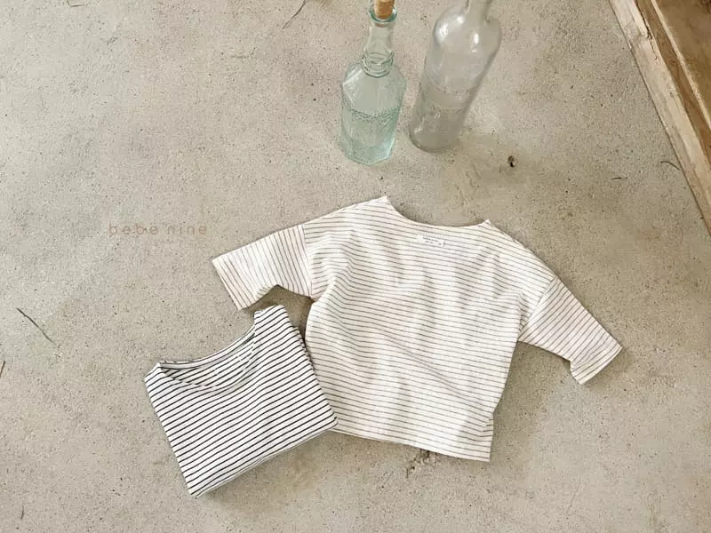 Bebe Nine - Korean Children Fashion - #Kfashion4kids - Otte Stripes Tee - 8