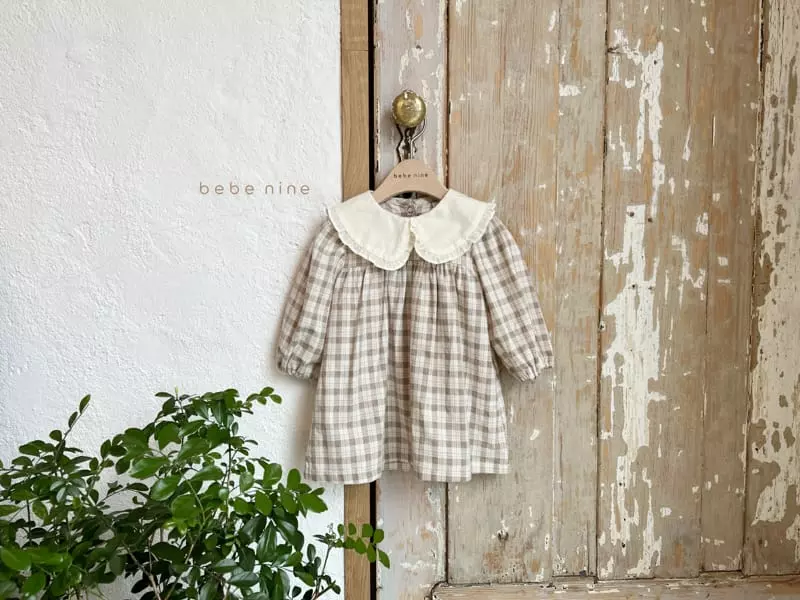 Bebe Nine - Korean Children Fashion - #childrensboutique - Luna Frill One-piece Beige