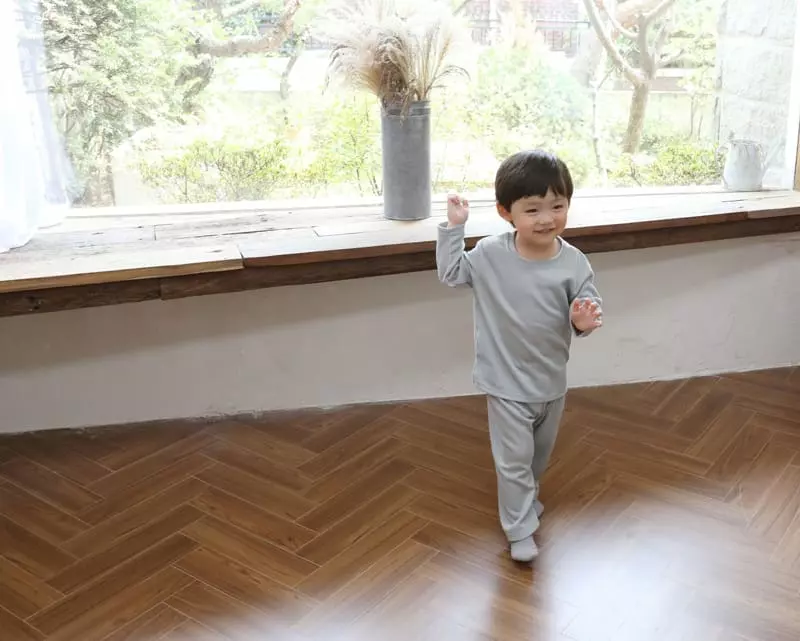 Bebe Nine - Korean Children Fashion - #childofig - Daily Knit Top Bottom Set - 4
