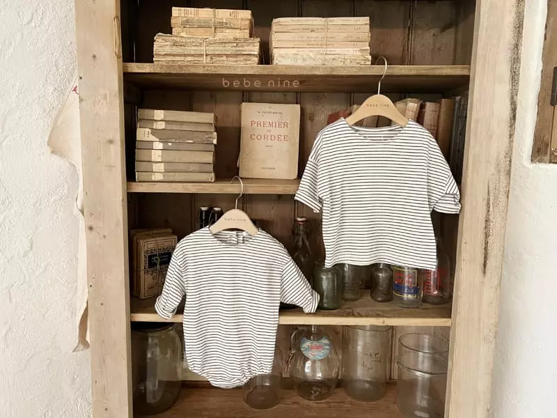 Bebe Nine - Korean Children Fashion - #childrensboutique - Otte Stripes Tee