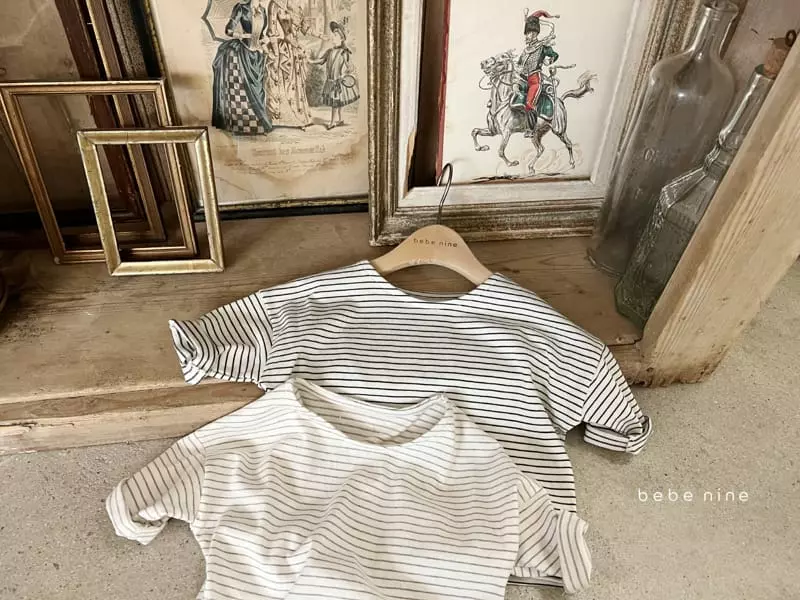 Bebe Nine - Korean Children Fashion - #designkidswear - Otte Stripes Tee - 2