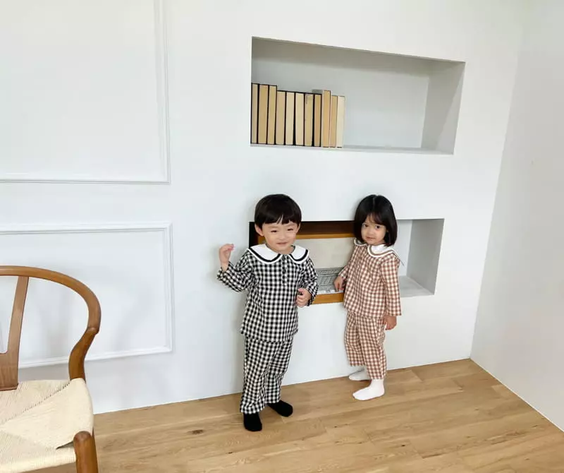 Bebe Nine - Korean Children Fashion - #discoveringself - Cacao Kid Top Bottom Set - 5