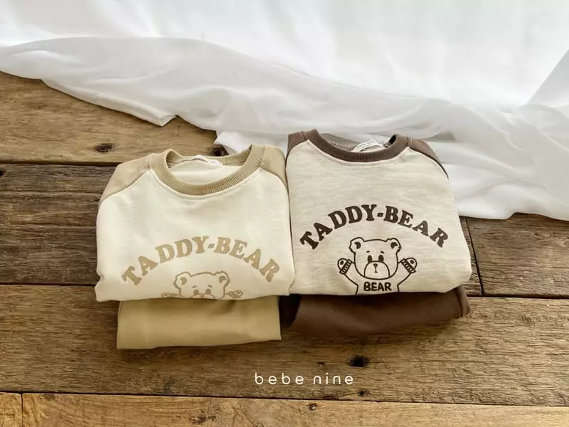 Bebe Nine - Korean Children Fashion - #discoveringself - Walnut Bear Top Bottom Set - 8