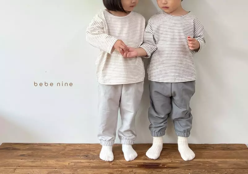 Bebe Nine - Korean Children Fashion - #kidsshorts - Otte Stripes Tee - 5