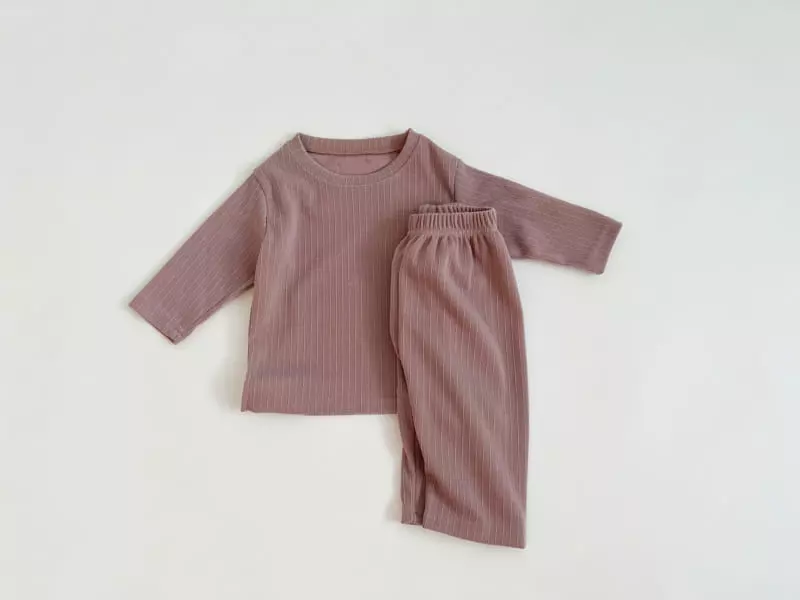 Bebe Nine - Korean Children Fashion - #kidsstore - Daily Knit Top Bottom Set - 9