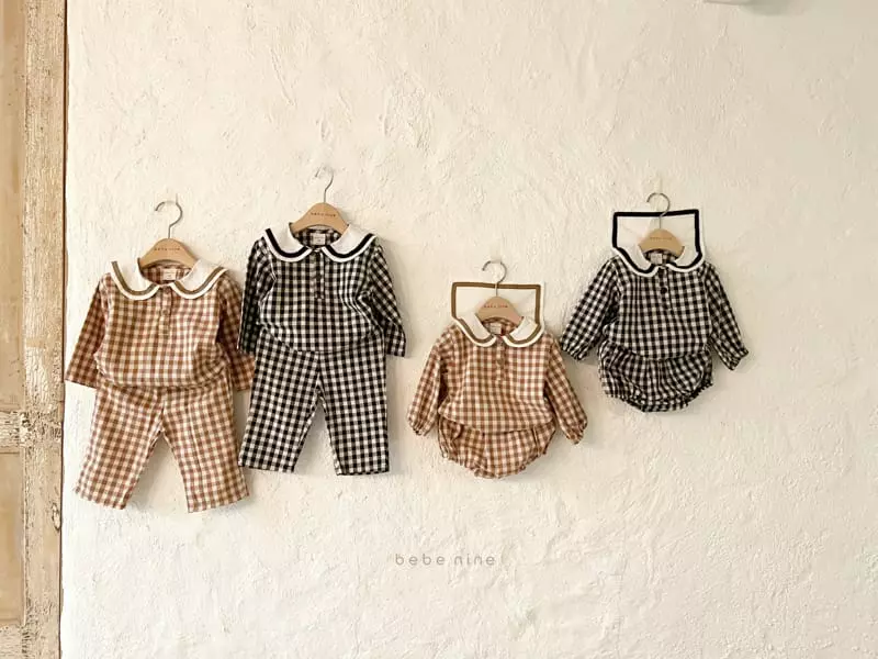 Bebe Nine - Korean Children Fashion - #kidsstore - Cacao Kid Top Bottom Set - 8