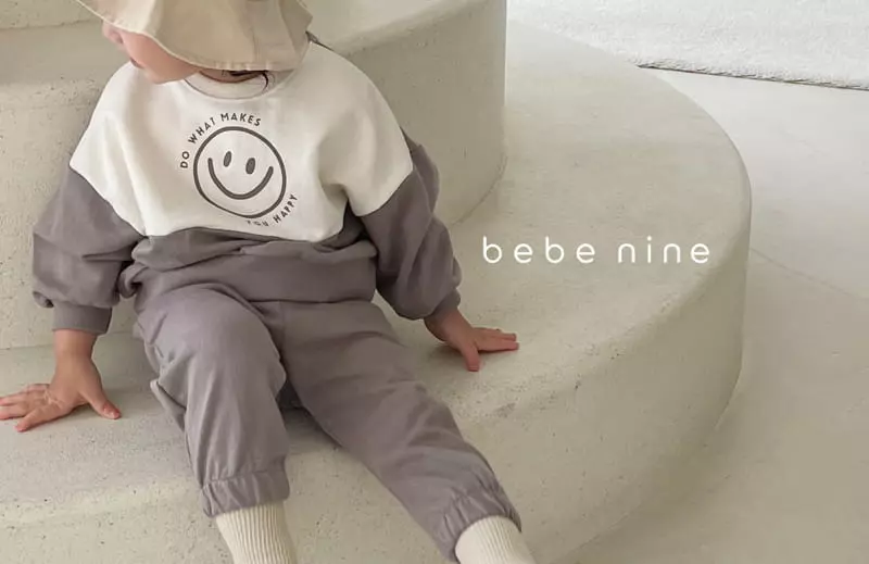 Bebe Nine - Korean Children Fashion - #kidsstore - Smile Top Bottom Set - 10