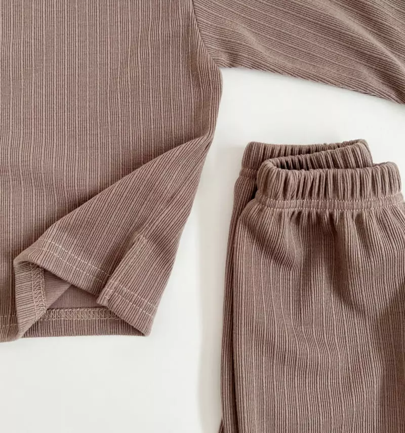 Bebe Nine - Korean Children Fashion - #kidzfashiontrend - Daily Knit Top Bottom Set - 10