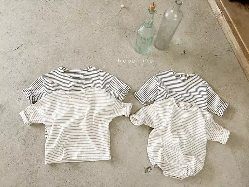 Bebe Nine - Korean Children Fashion - #kidzfashiontrend - Otte Stripes Tee - 7
