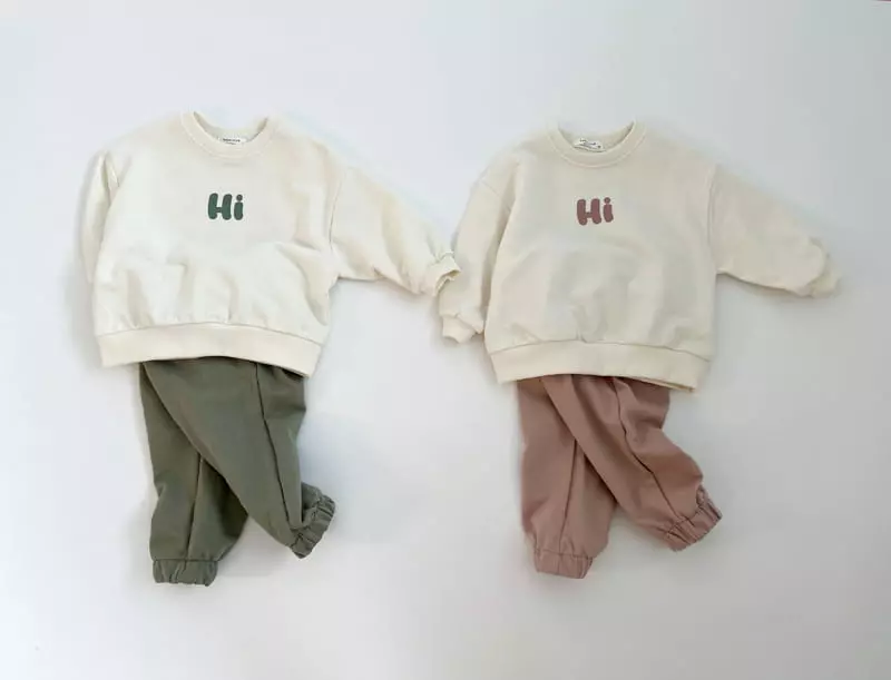Bebe Nine - Korean Children Fashion - #littlefashionista - Hi Smile Top Bottom Set - 10