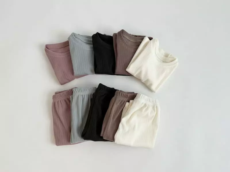 Bebe Nine - Korean Children Fashion - #prettylittlegirls - Daily Knit Top Bottom Set