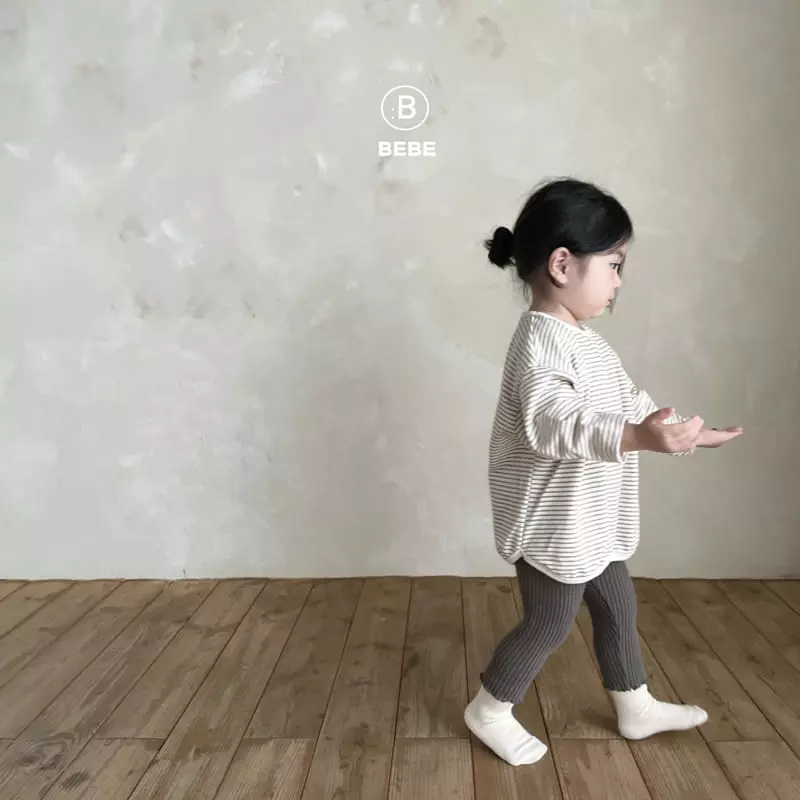 Bella Bambina - Korean Baby Fashion - #babyboutiqueclothing - Bebe Bambam Piping Stripes Tee - 12