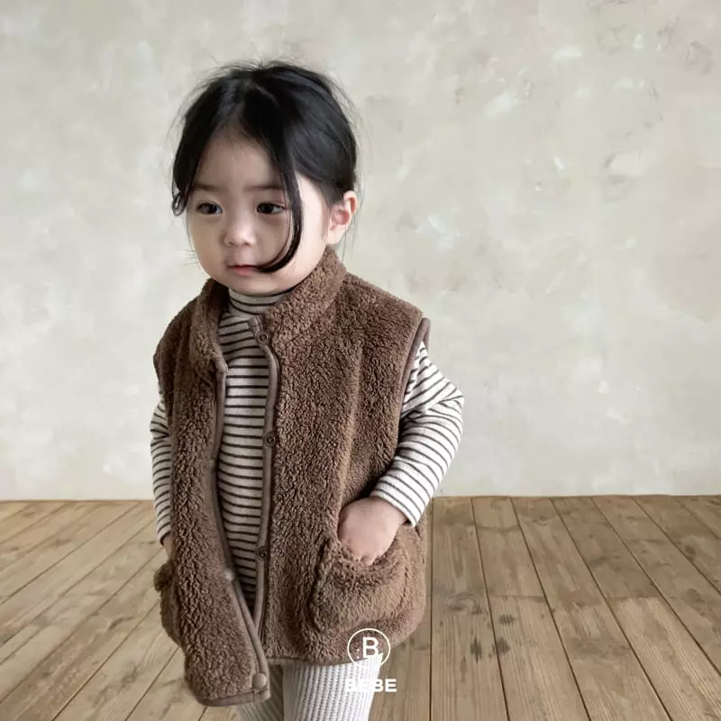 Bella Bambina - Korean Baby Fashion - #babyboutiqueclothing - Bebe  Stripes Halfg Turtleneck Tee - 9