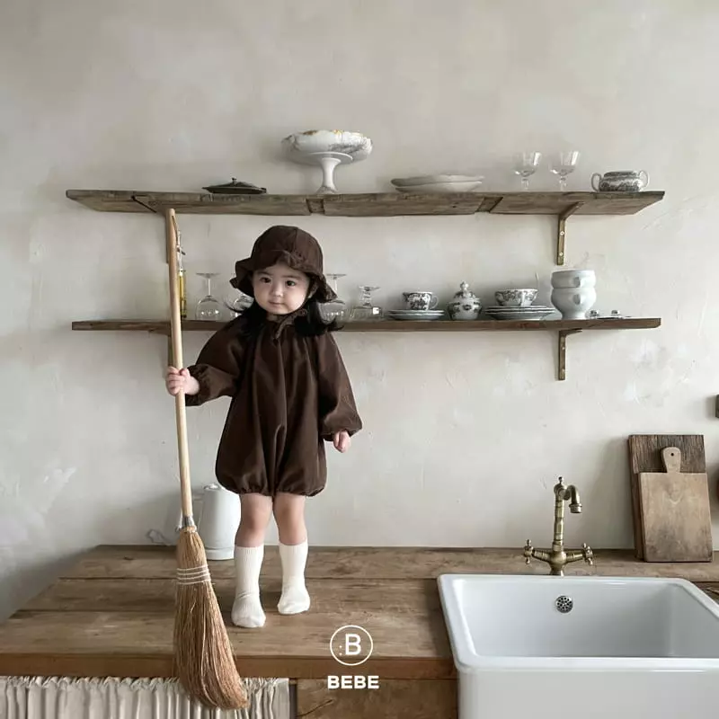 Bella Bambina - Korean Baby Fashion - #babyboutiqueclothing - Bebe Muffy Bucket Hat Bodysuit