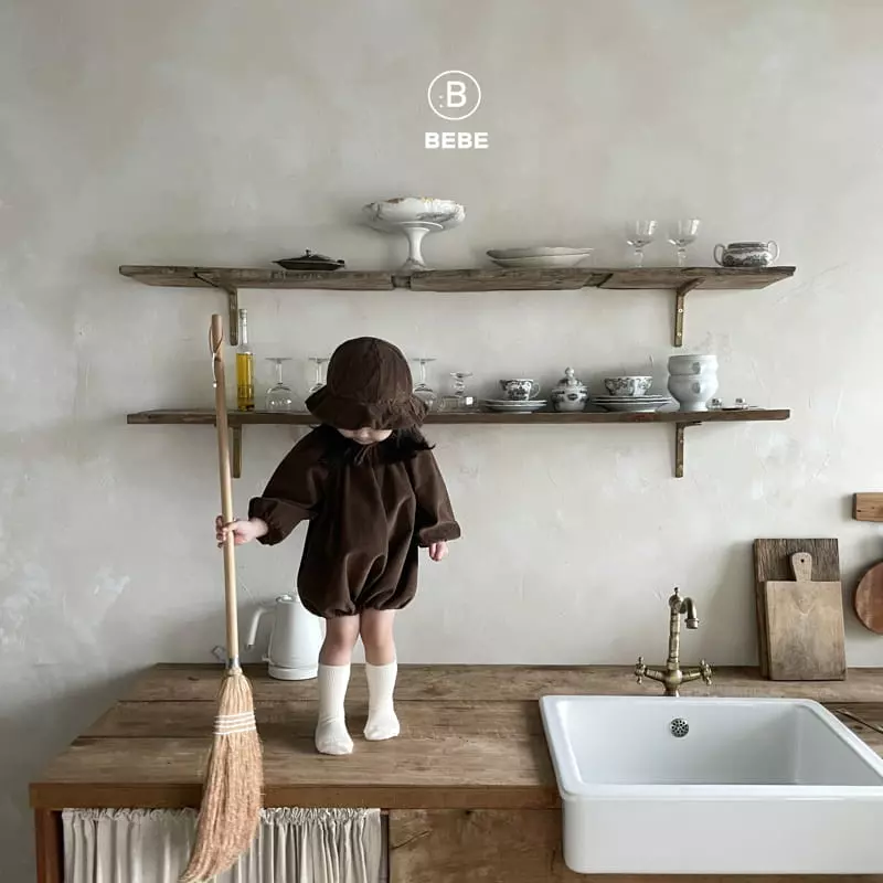 Bella Bambina - Korean Baby Fashion - #babyfashion - Bebe Muffy Bucket Hat Bodysuit - 3
