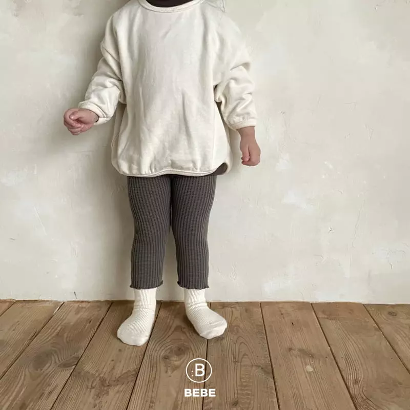 Bella Bambina - Korean Baby Fashion - #babyfever - Bebe Cream Waffle Leggings - 11