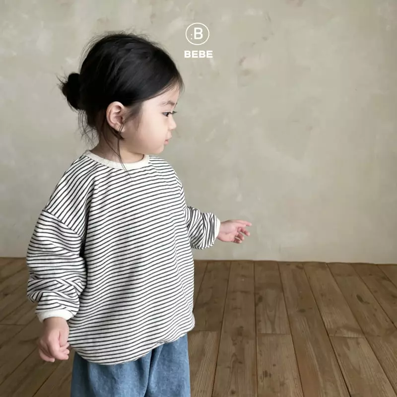Bella Bambina - Korean Baby Fashion - #babygirlfashion - Bebe Bambam Piping Stripes Tee