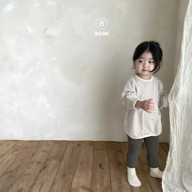 Bella Bambina - Korean Baby Fashion - #babylifestyle - Bebe Bambam Piping Stripes Tee - 2