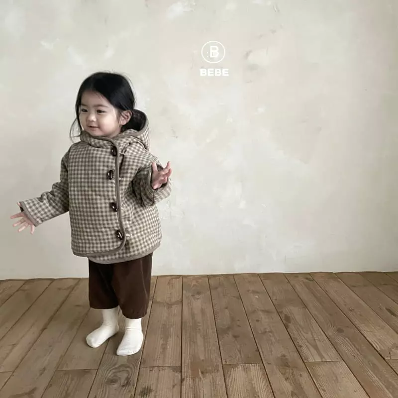 Bella Bambina - Korean Baby Fashion - #babylifestyle - Bebe Hagen Check Jumper - 9
