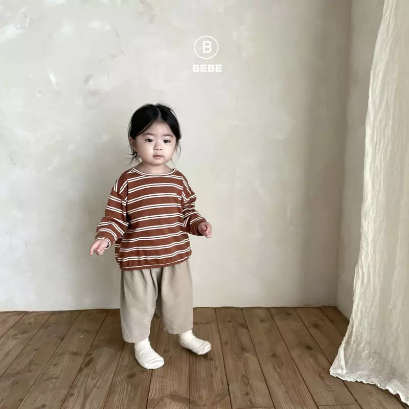 Bella Bambina - Korean Baby Fashion - #babyoninstagram - Bebe Hayo Stripes Tee - 2