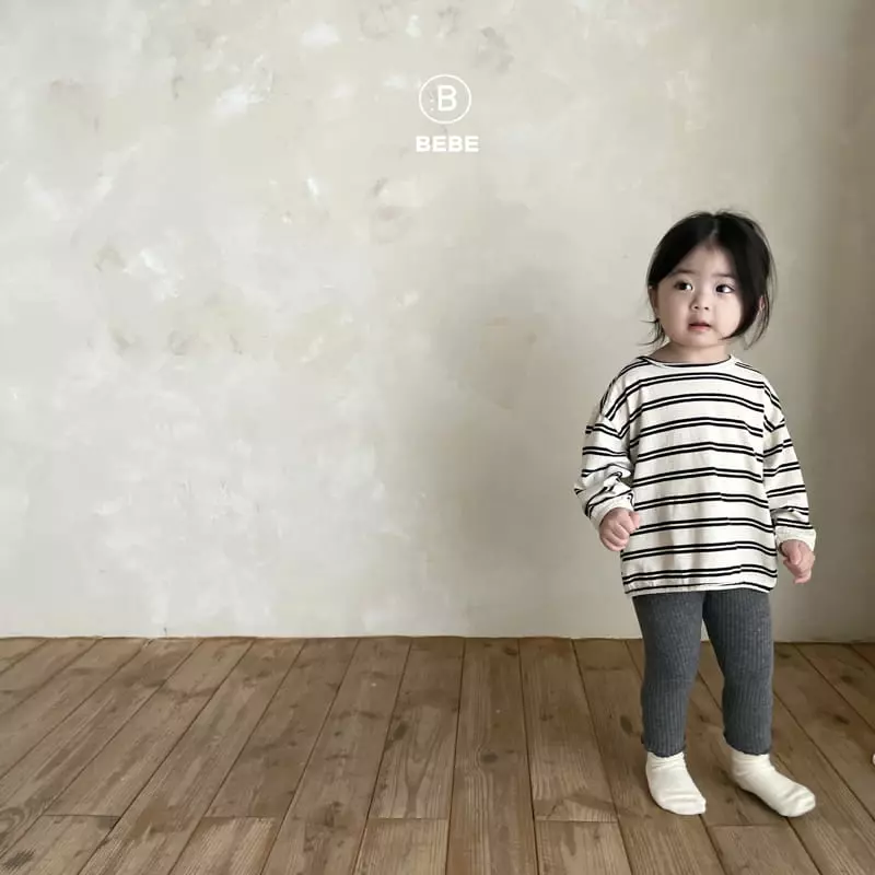 Bella Bambina - Korean Baby Fashion - #babyootd - Bebe Hayo Stripes Tee - 3
