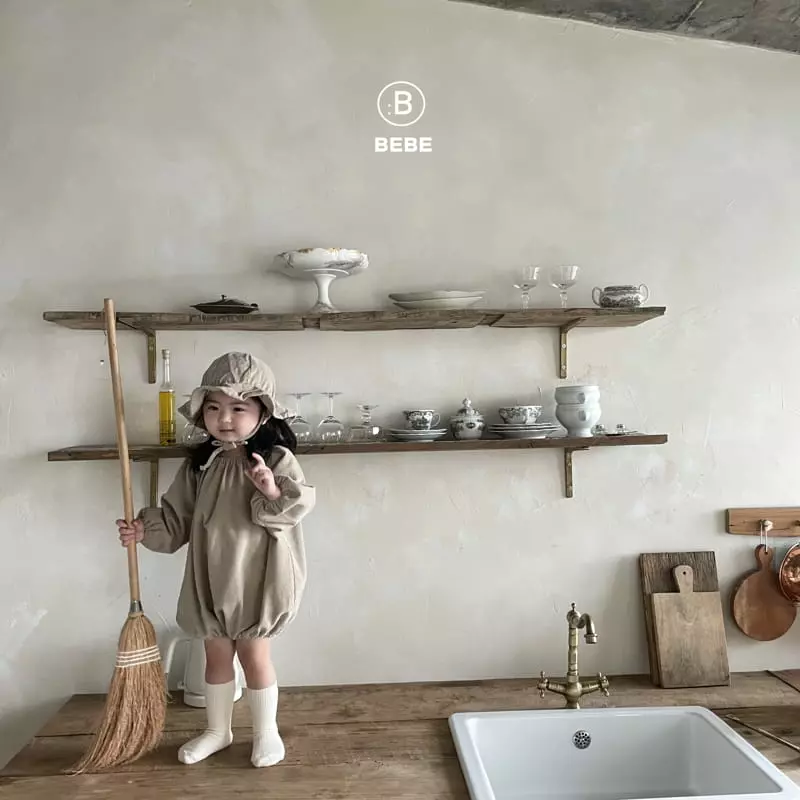 Bella Bambina - Korean Baby Fashion - #babyootd - Bebe Muffy Bucket Hat Bodysuit - 8