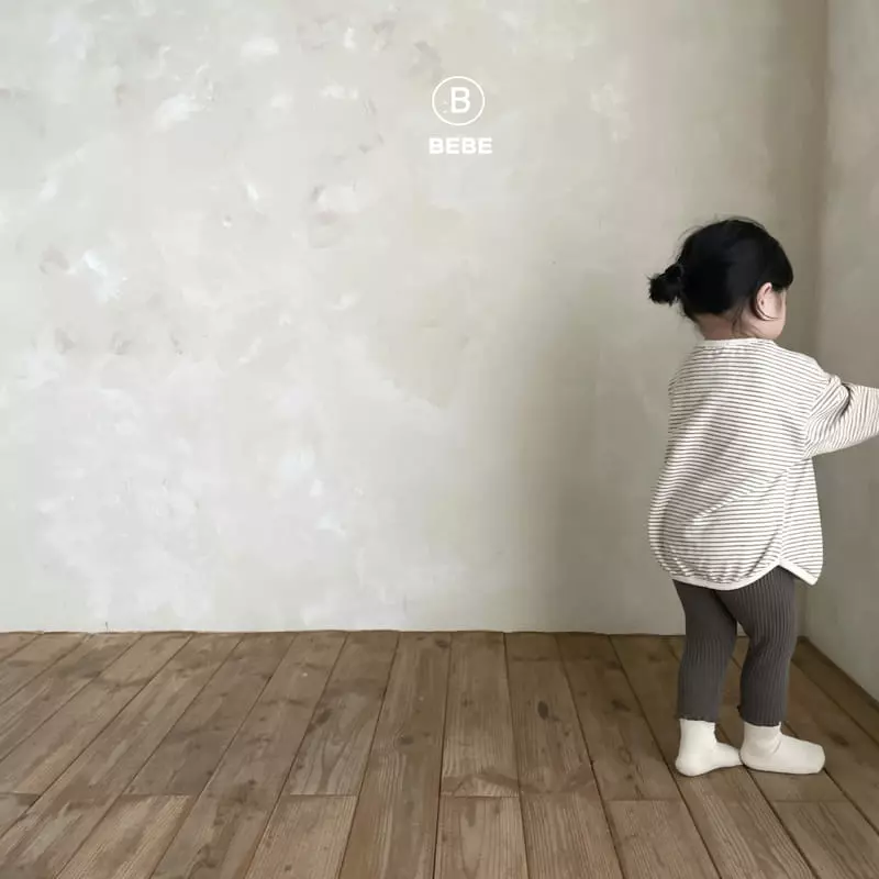 Bella Bambina - Korean Baby Fashion - #babyoutfit - Bebe Bambam Piping Stripes Tee - 6