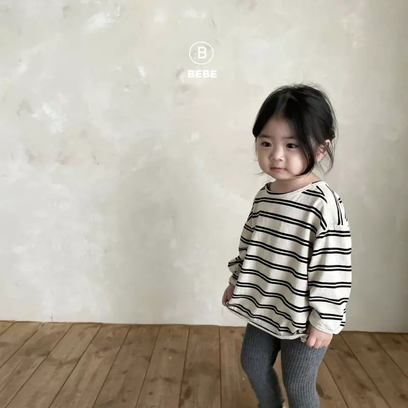 Bella Bambina - Korean Baby Fashion - #babyoutfit - Bebe Hayo Stripes Tee - 5