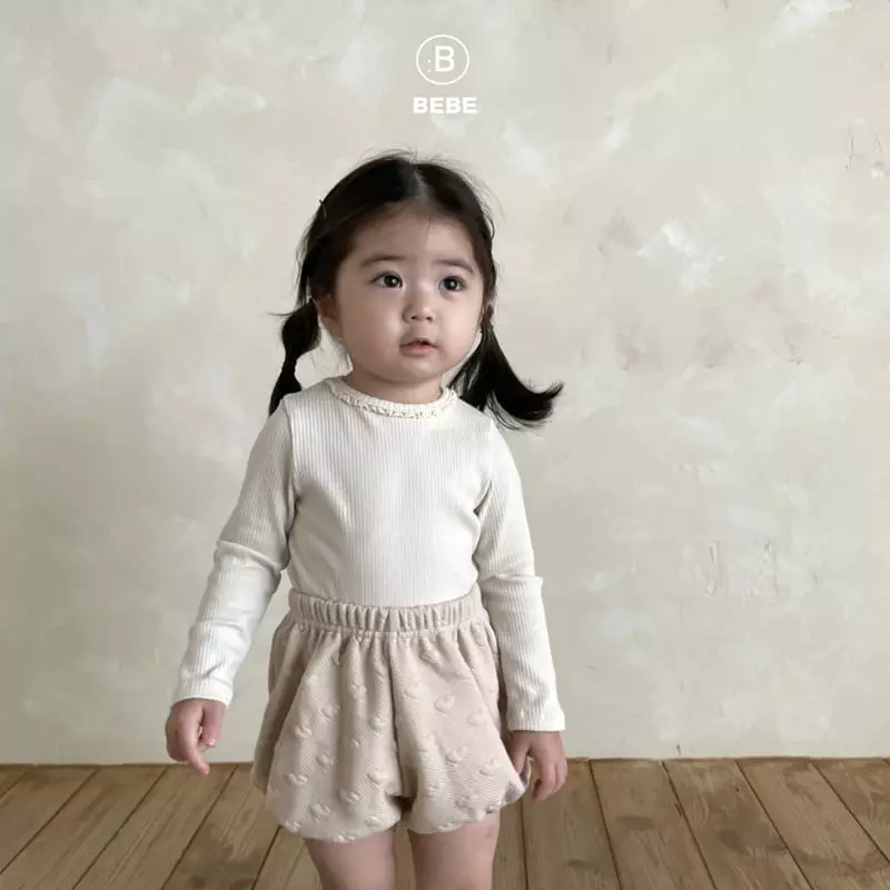 Bella Bambina - Korean Baby Fashion - #babyoutfit - Bebe Unning Rib Tee