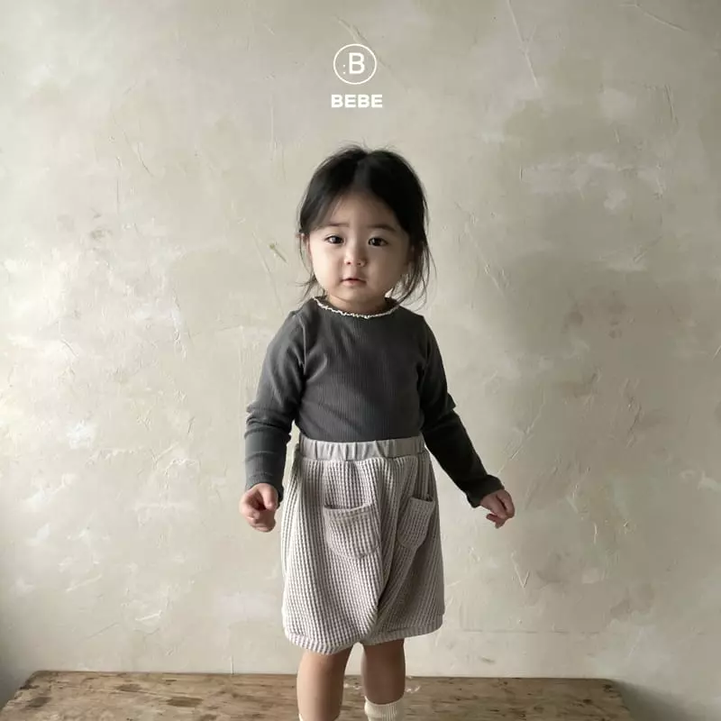 Bella Bambina - Korean Baby Fashion - #babyoutfit - Bebe Unning Rib Tee - 2