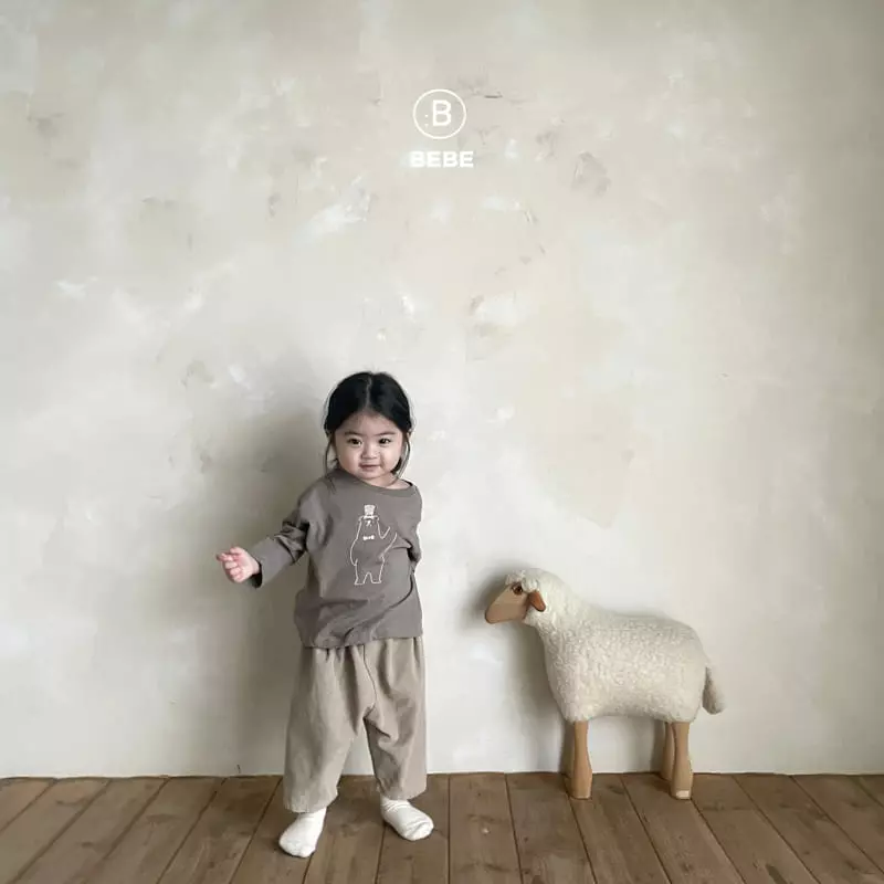 Bella Bambina - Korean Baby Fashion - #babyoutfit - Bebe Bear Tee