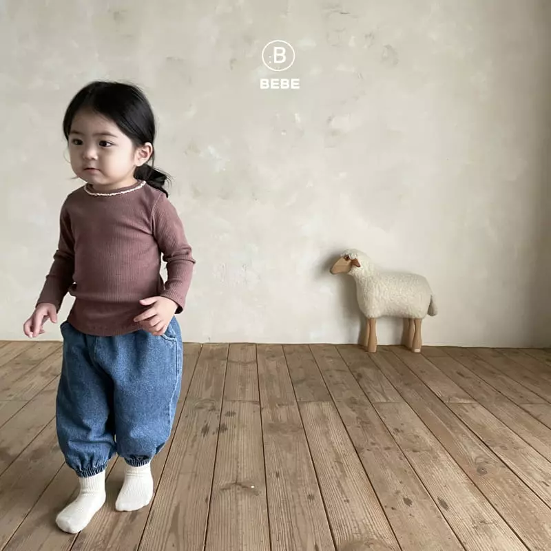 Bella Bambina - Korean Baby Fashion - #babyoutfit - Bebe Pio Denim Pants - 2