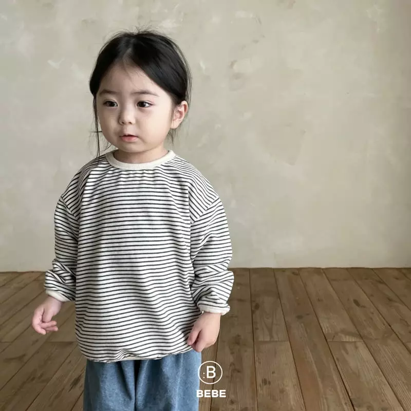 Bella Bambina - Korean Baby Fashion - #babywear - Bebe Bambam Piping Stripes Tee - 7