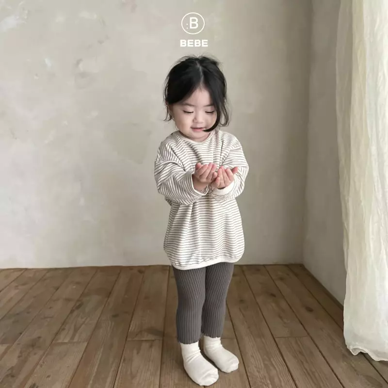 Bella Bambina - Korean Baby Fashion - #onlinebabyboutique - Bebe Bambam Piping Stripes Tee - 8
