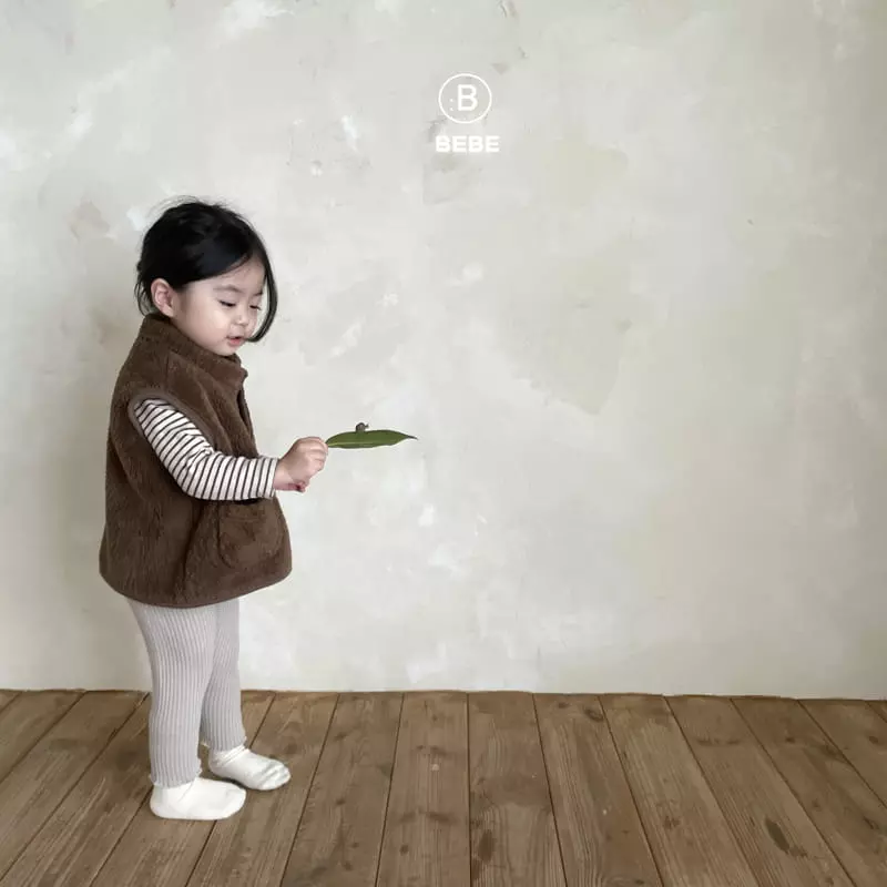 Bella Bambina - Korean Baby Fashion - #babywear - Bebe Cream Waffle Leggings - 4