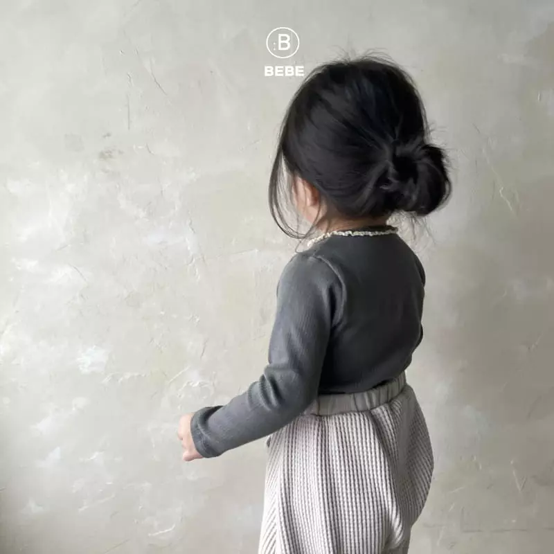 Bella Bambina - Korean Baby Fashion - #onlinebabyshop - Bebe Unning Rib Tee - 5