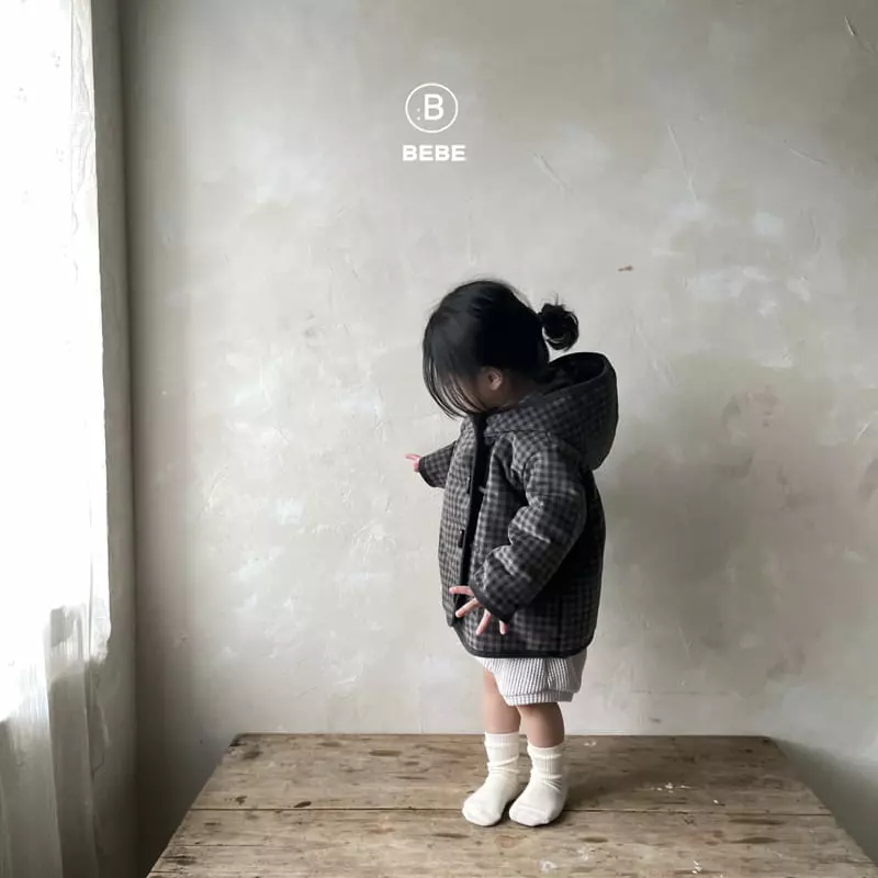 Bella Bambina - Korean Baby Fashion - #onlinebabyshop - Bebe Hagen Check Jumper