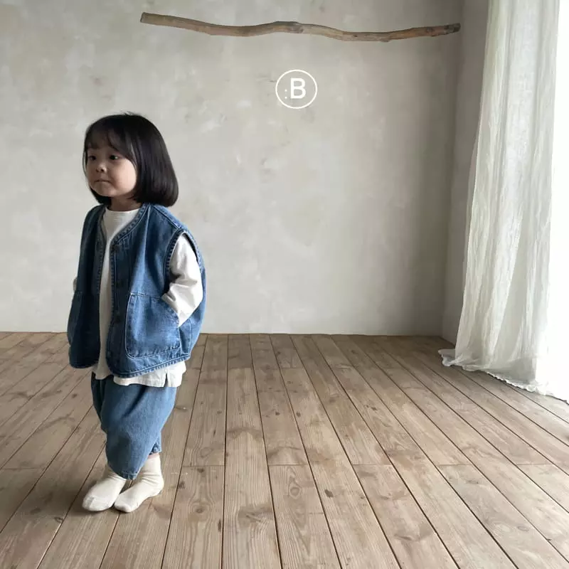 Bella Bambina - Korean Children Fashion - #childofig - Bella Denim Vest - 5