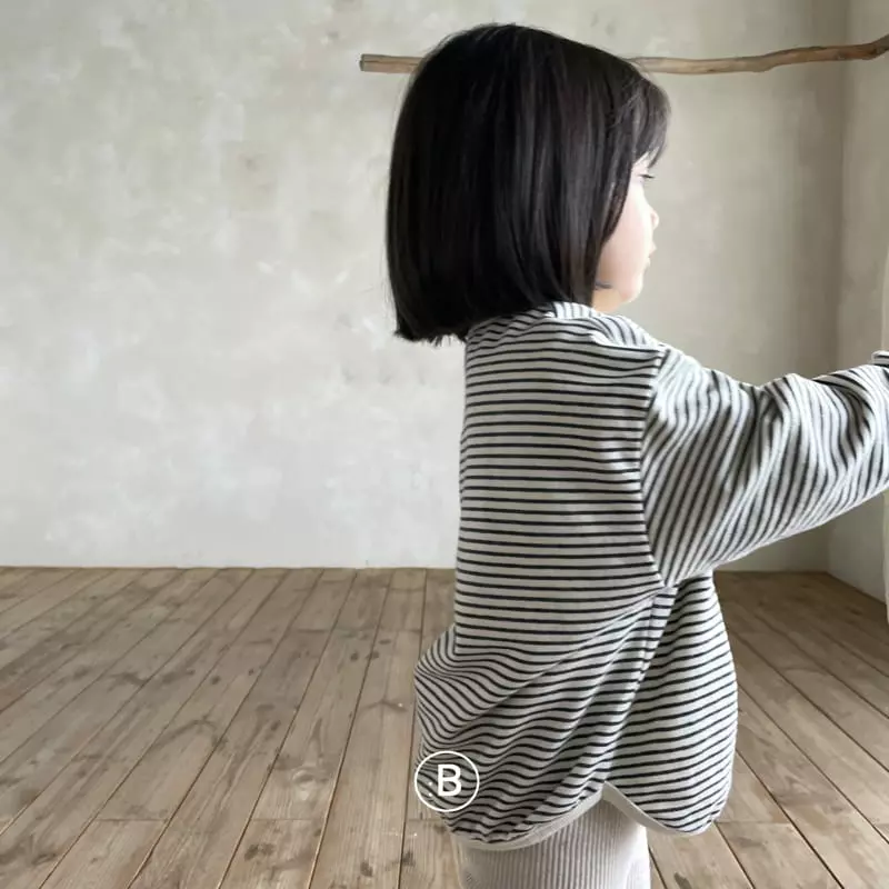 Bella Bambina - Korean Children Fashion - #childrensboutique - Bambam Piping Stripes Tee - 12